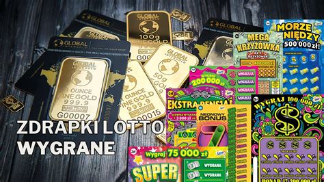 Ostatnie wysokie wygrane w Zdrapkach Lotto .